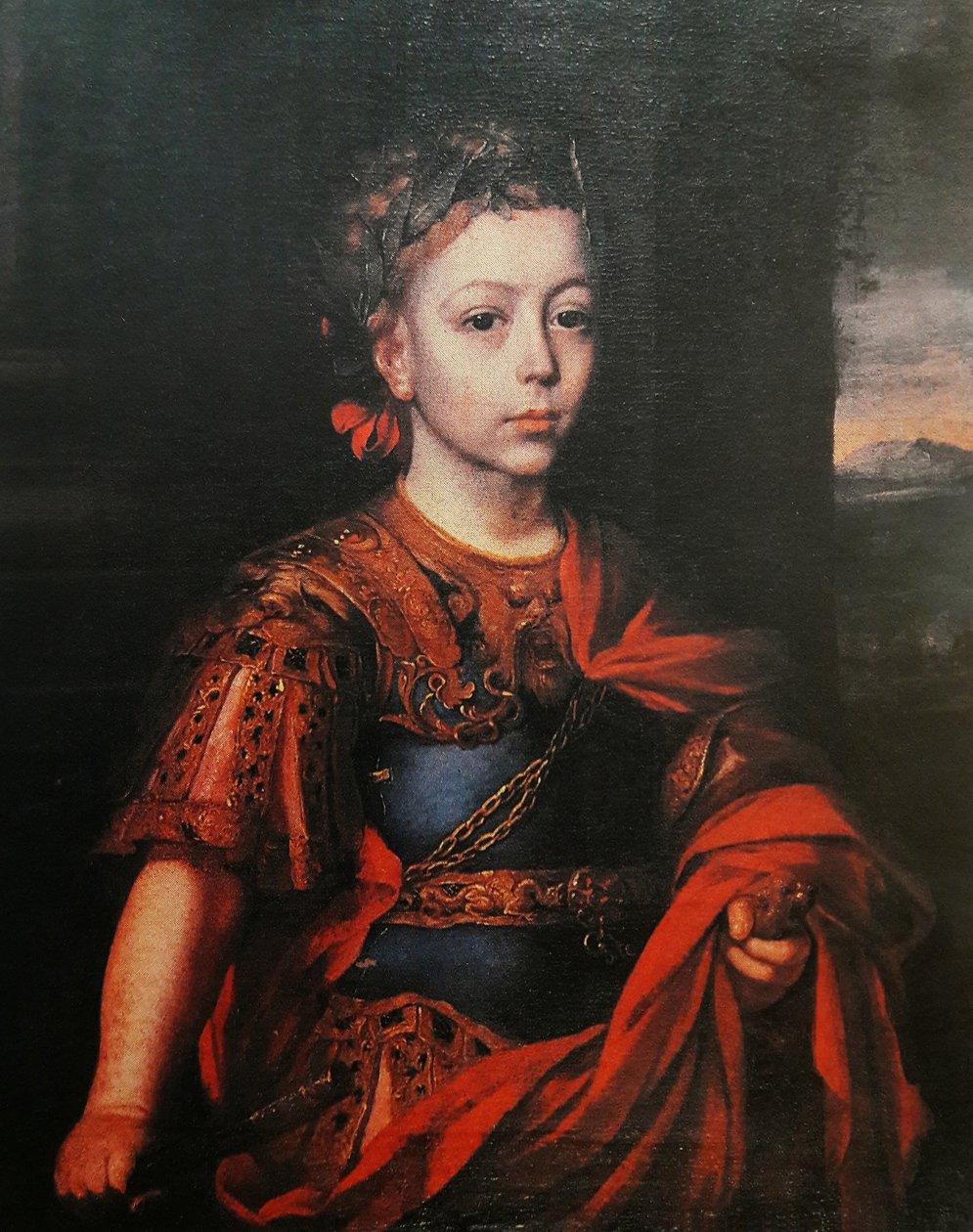 Portret Jakuba Ludwika Sobieskiego w stroju rzymskim autorstwa Jan Tricius
