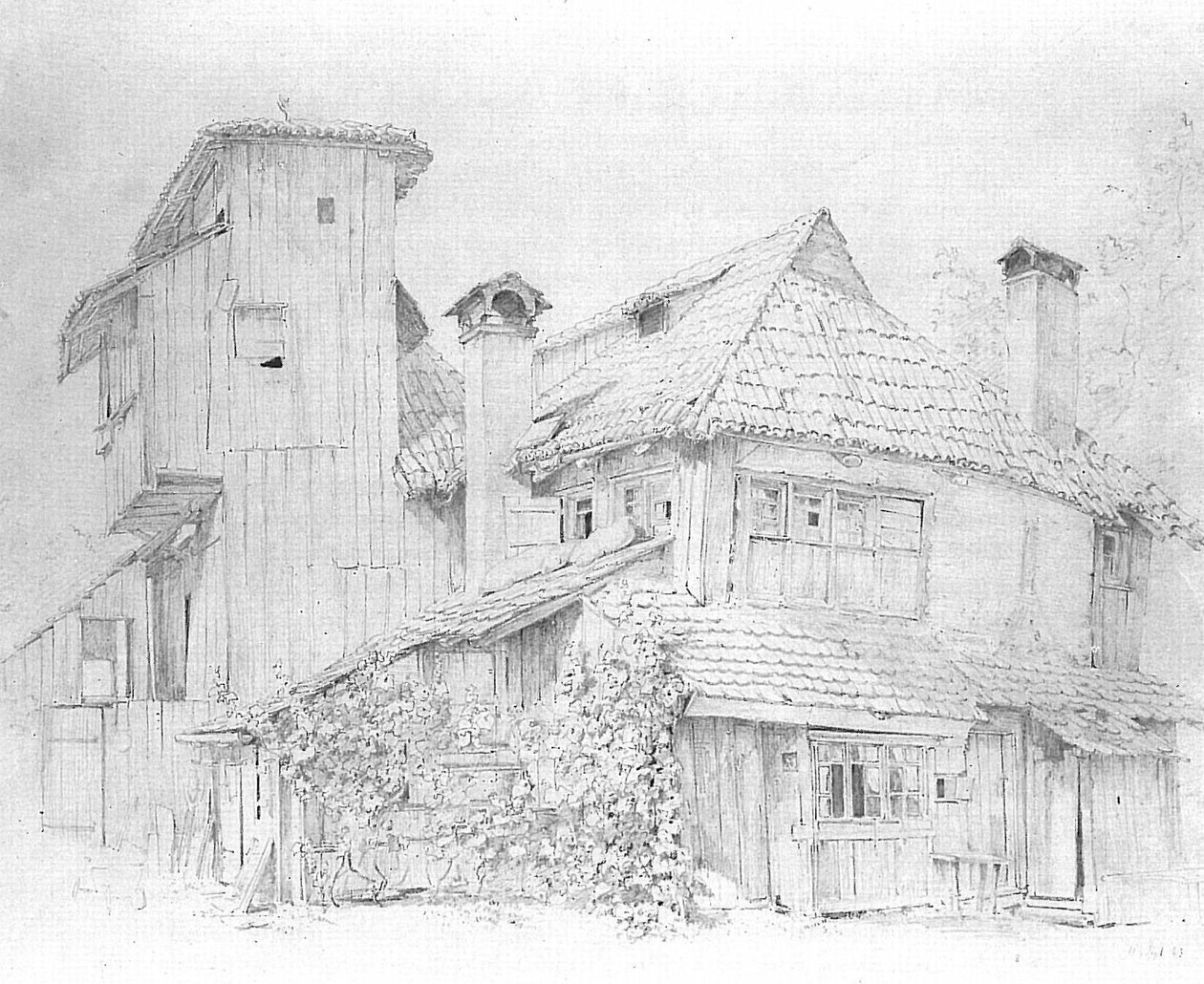 Narożnik domów autorstwa Jan Vermeer van Delft