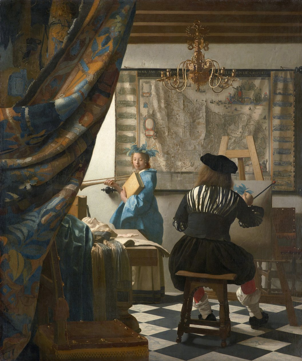 Sztuka malowania autorstwa Jan Vermeer van Delft