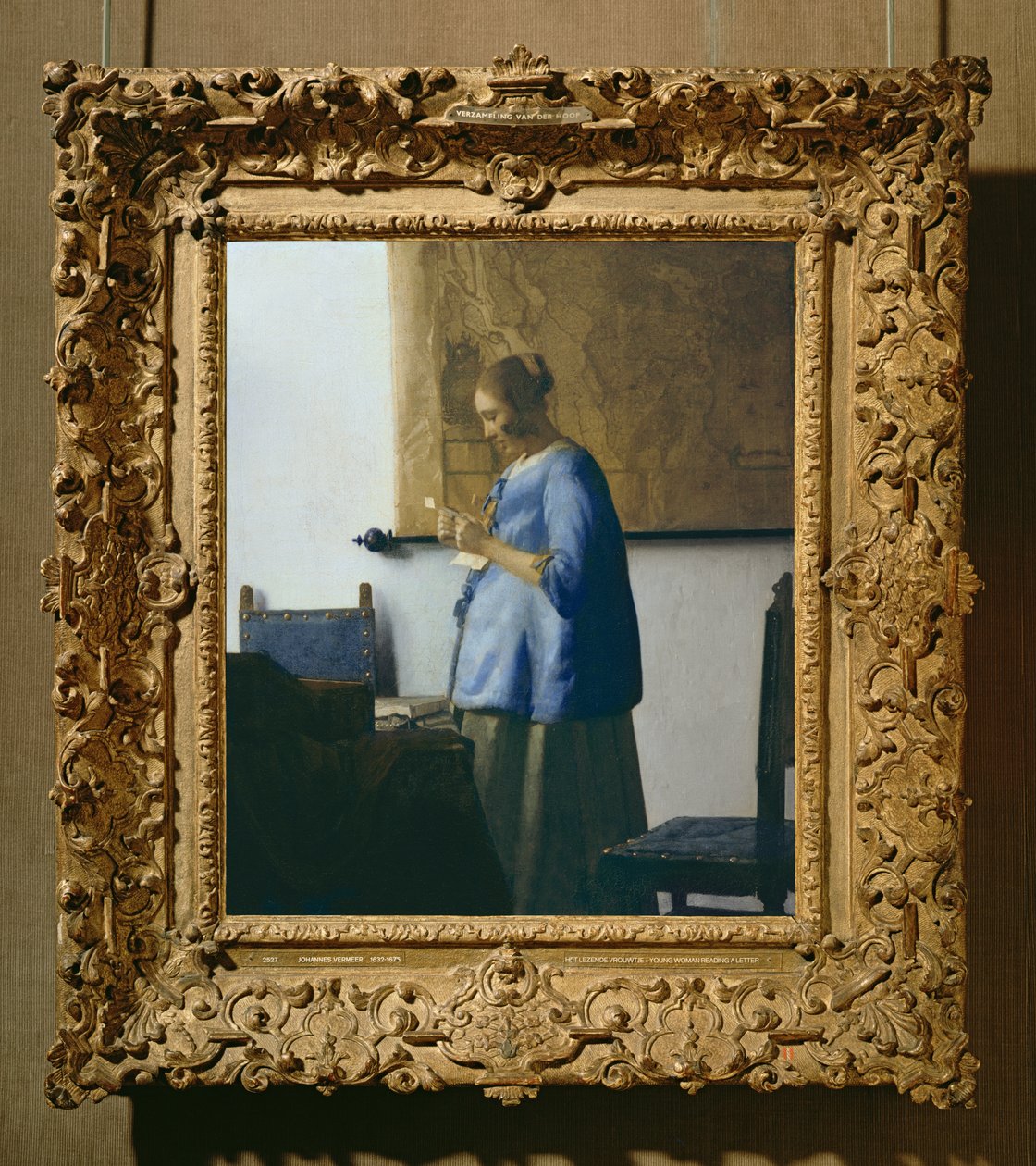 Kobieta czytająca list, c.1662-63 autorstwa Jan Vermeer van Delft