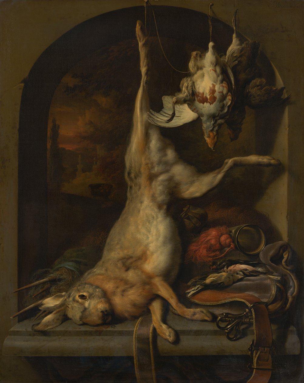 martwy zając autorstwa Jan Baptist Weenix