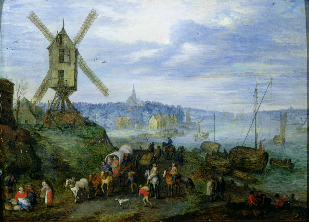 Krajobraz rzeki autorstwa Jan the Elder Brueghel