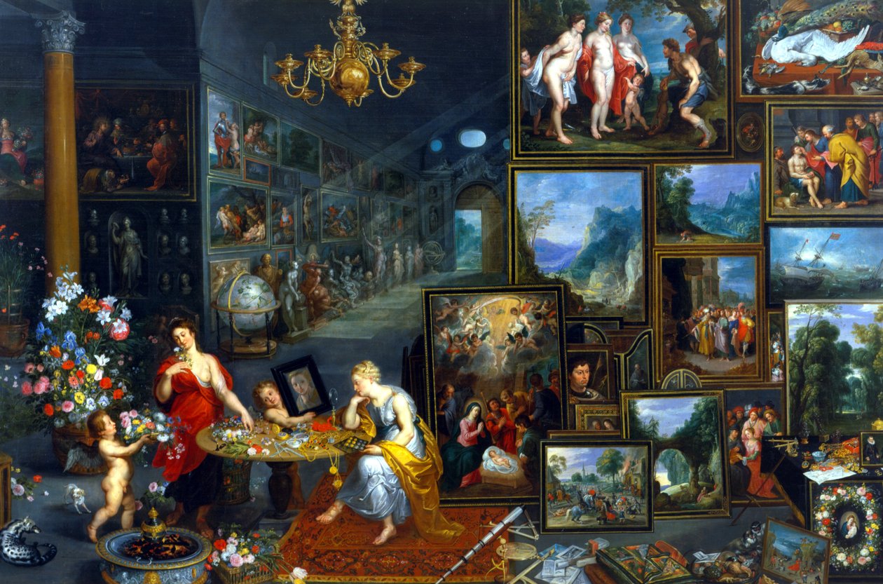 Wzrok i zapach autorstwa Jan the Elder Brueghel