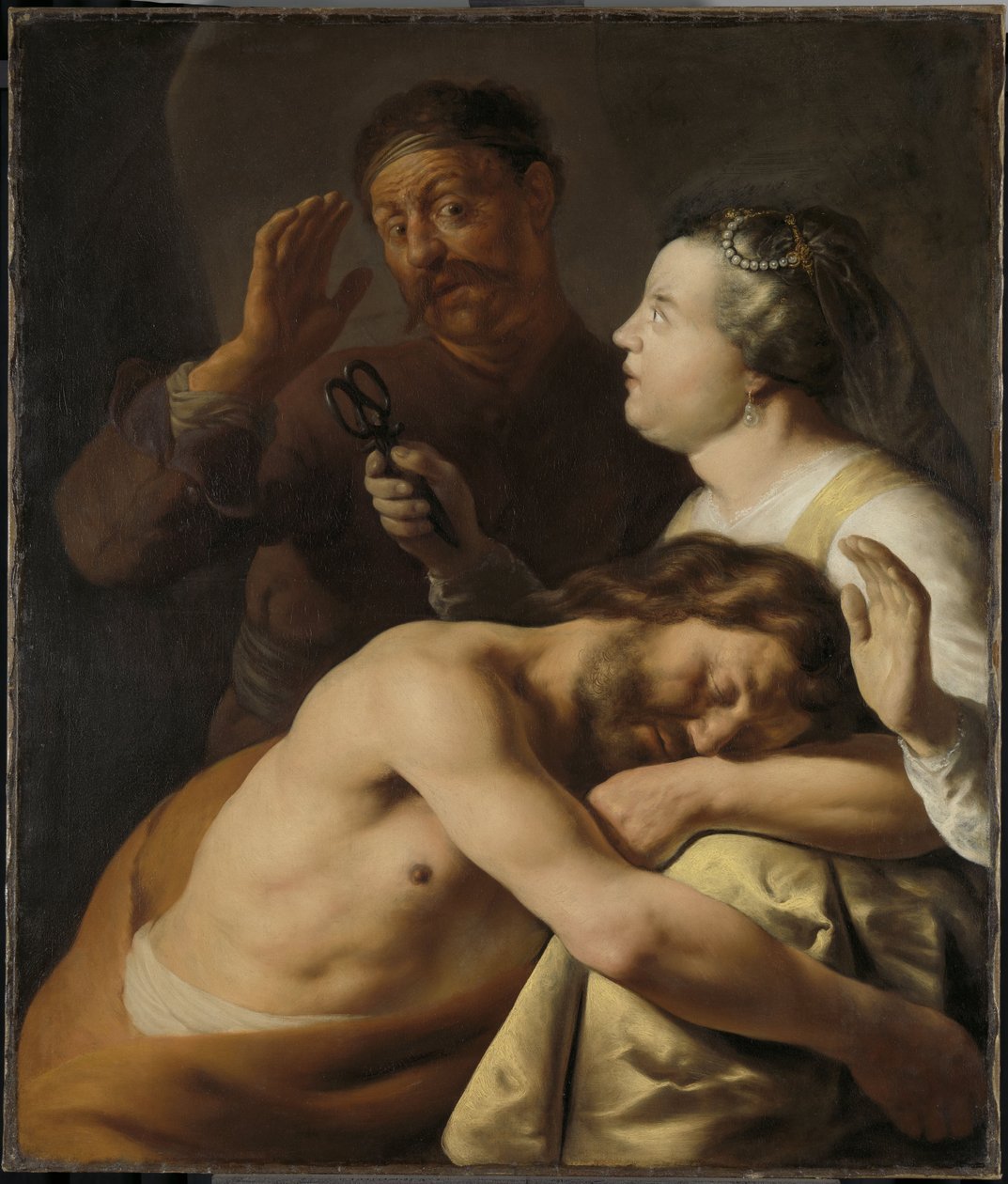 Samson i Delilah, 1630-35 autorstwa Jan the Elder Lievens