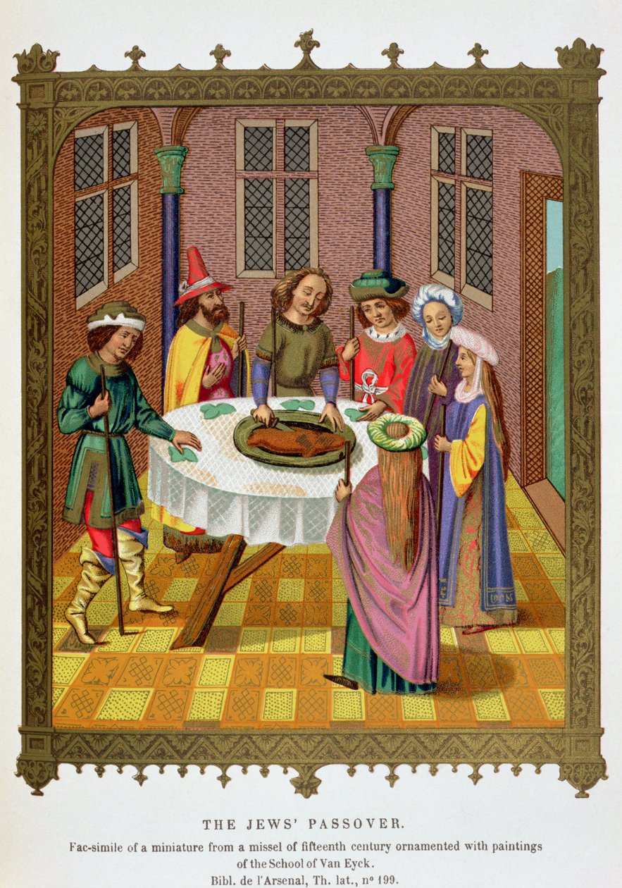 Pascha Żydów, faksymile XV-wiecznego mszału zdobionego malowidłami autorstwa Jan van Eyck