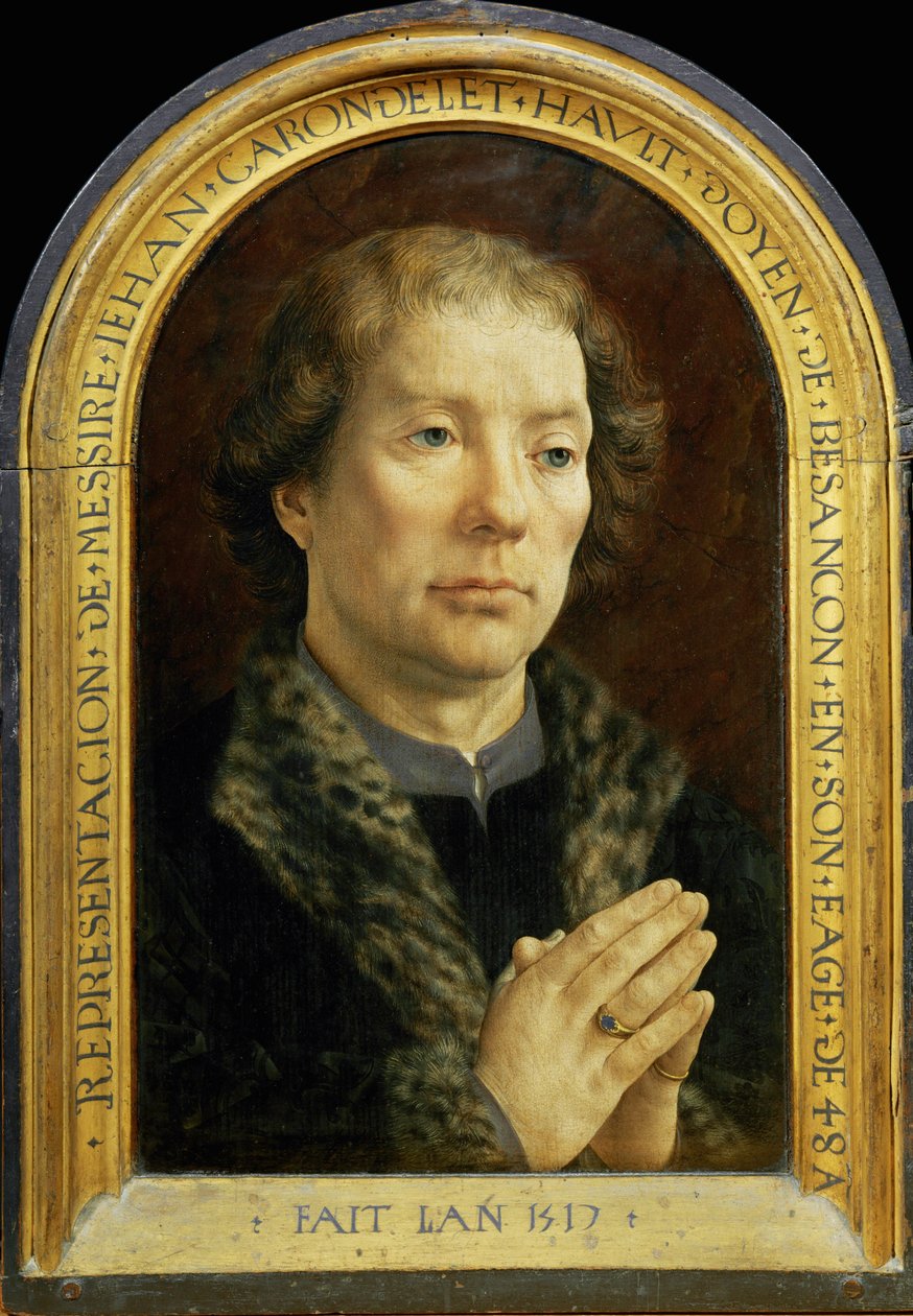 Dyptyk Carondeleta: Jean Carondelet ... autorstwa Jan (c.1472 c.1533) Gossaert