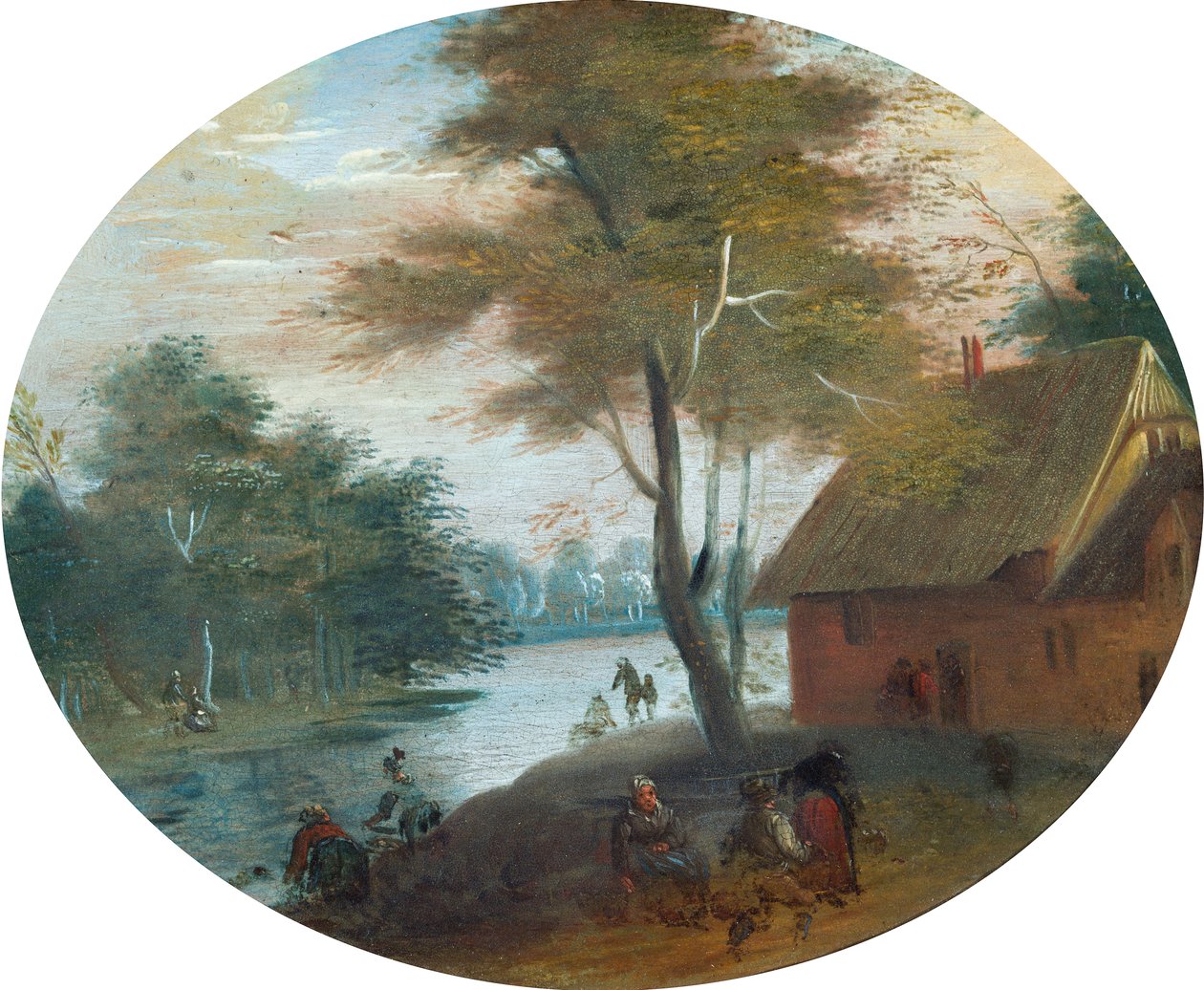 Scena rzeczna autorstwa Jan (follower of) Brueghel