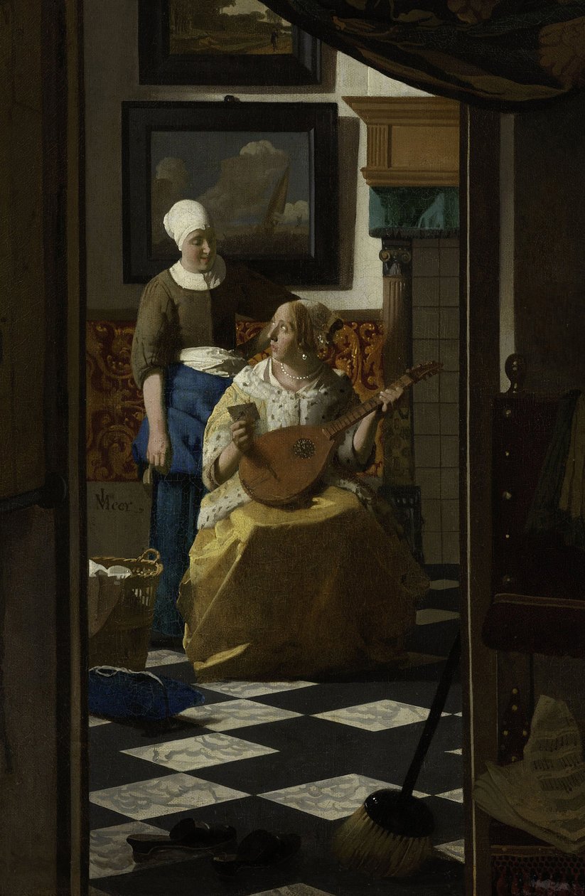 List miłosny, ok. 1669-70 autorstwa Jan Vermeer van Delft