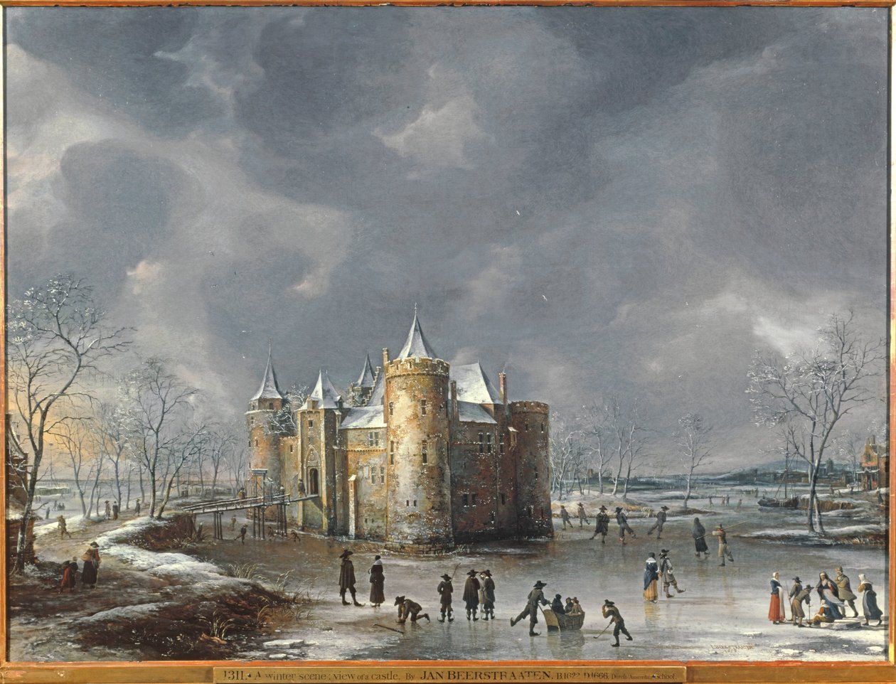 Zamek w Muiden zimą autorstwa Jan Abrahamsz. Beerstraten