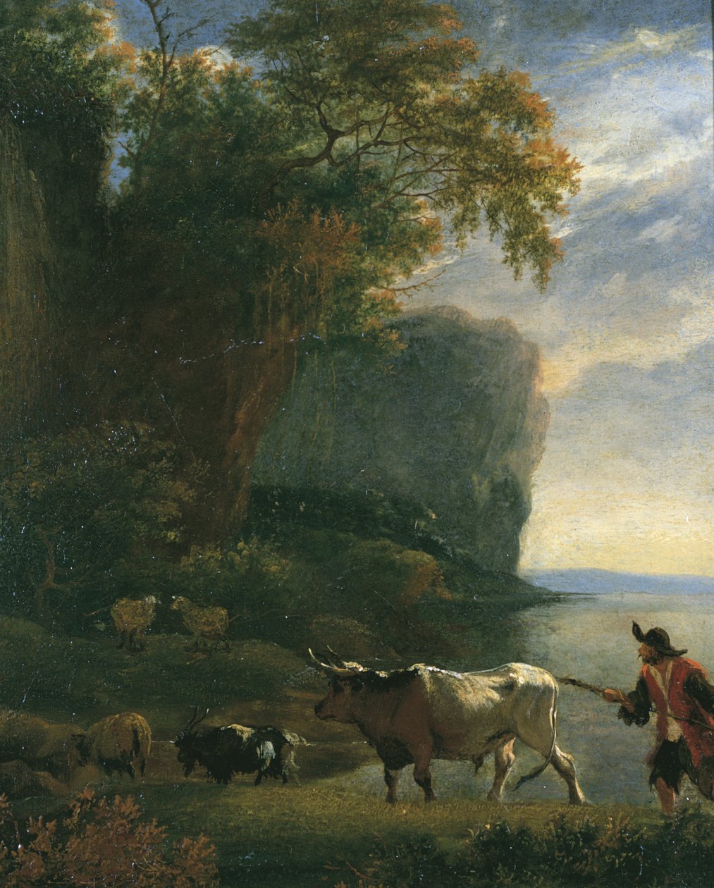 Krajobraz z Droverem, ok. 1640s autorstwa Jan Asselijn