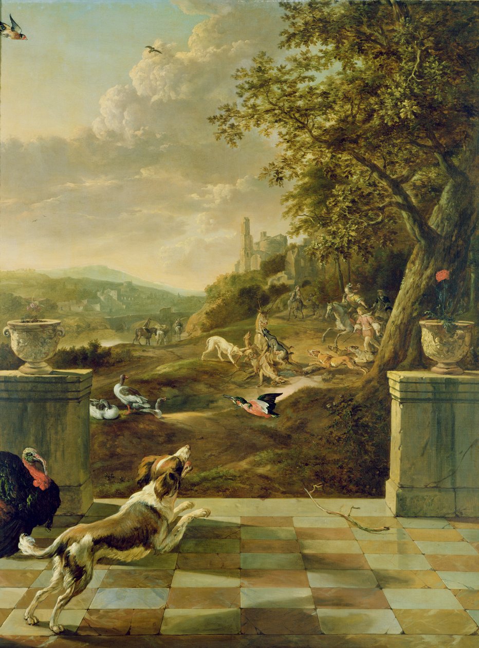 Scena polowania autorstwa Jan Baptist Weenix