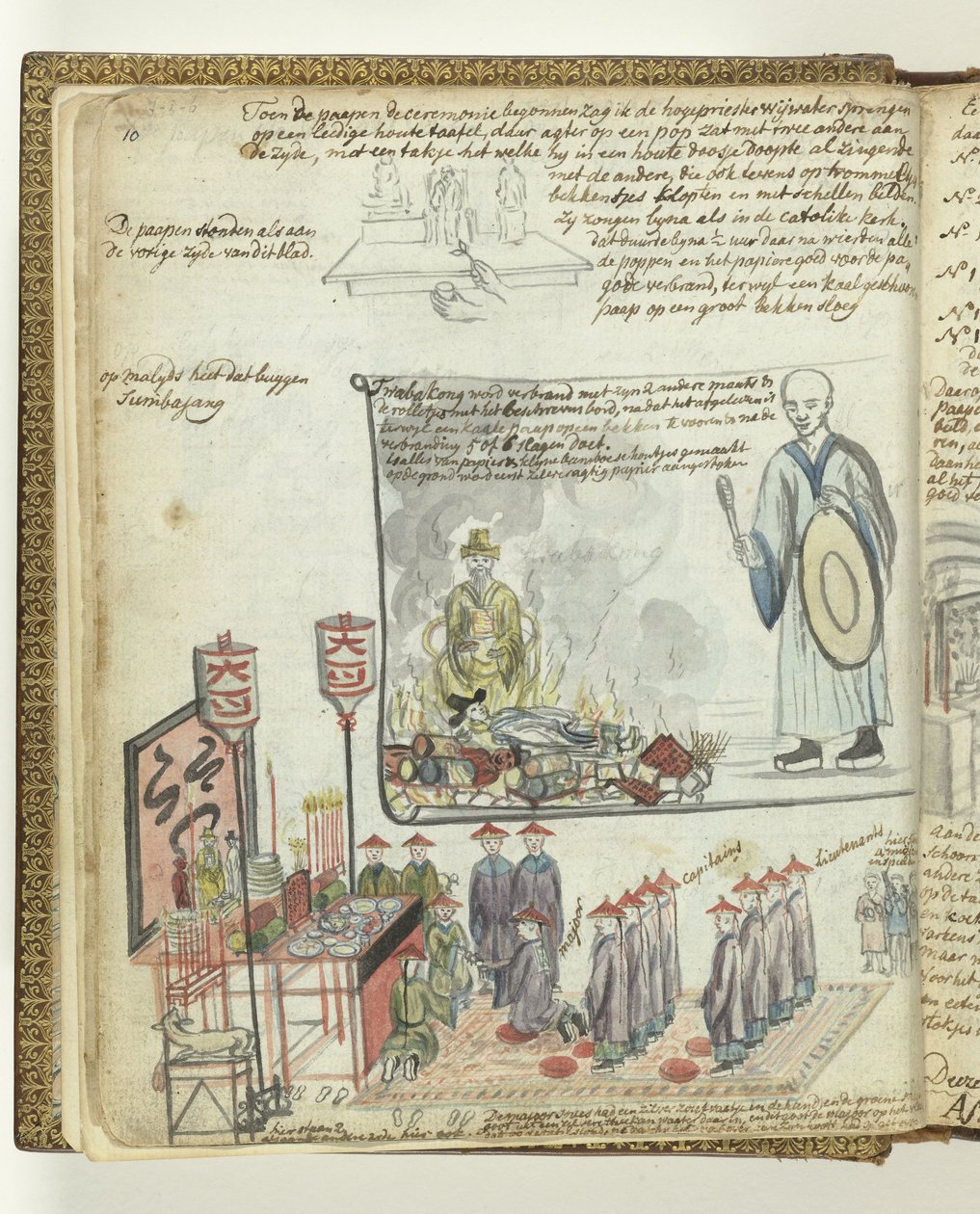 Chińska ceremonia ofiarna w Batavia autorstwa Jan Brandes