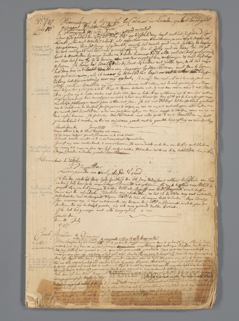 Projekt księgi listowej Jan Brandes (1743-1808), 1787-1790. autorstwa Jan Brandes