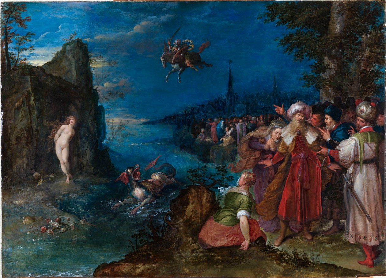 Perseusz uwalniający Andromedę, ok. 1600-1610. autorstwa Jan Brueghel the Elder