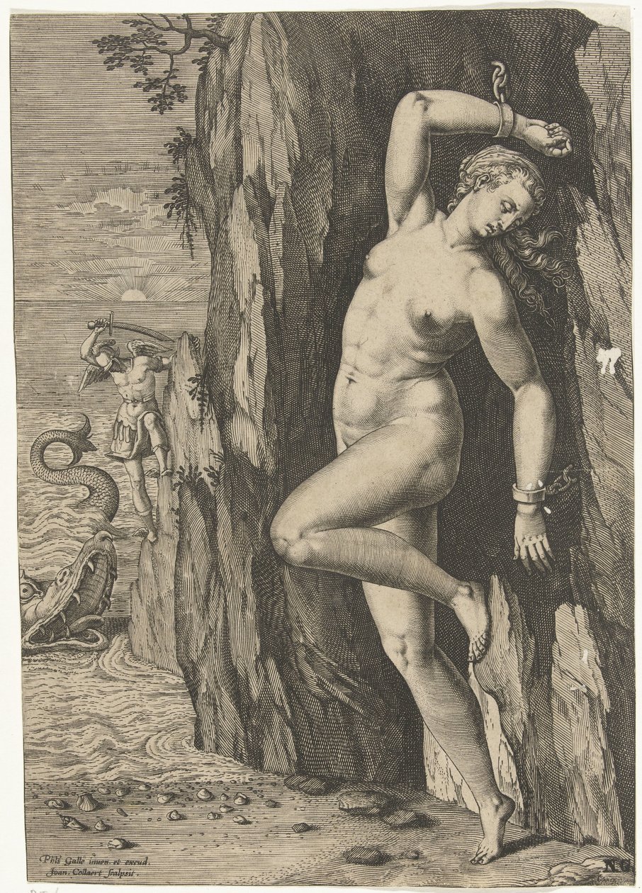 Perseusz w Andromedzie autorstwa Jan Collaert (II)