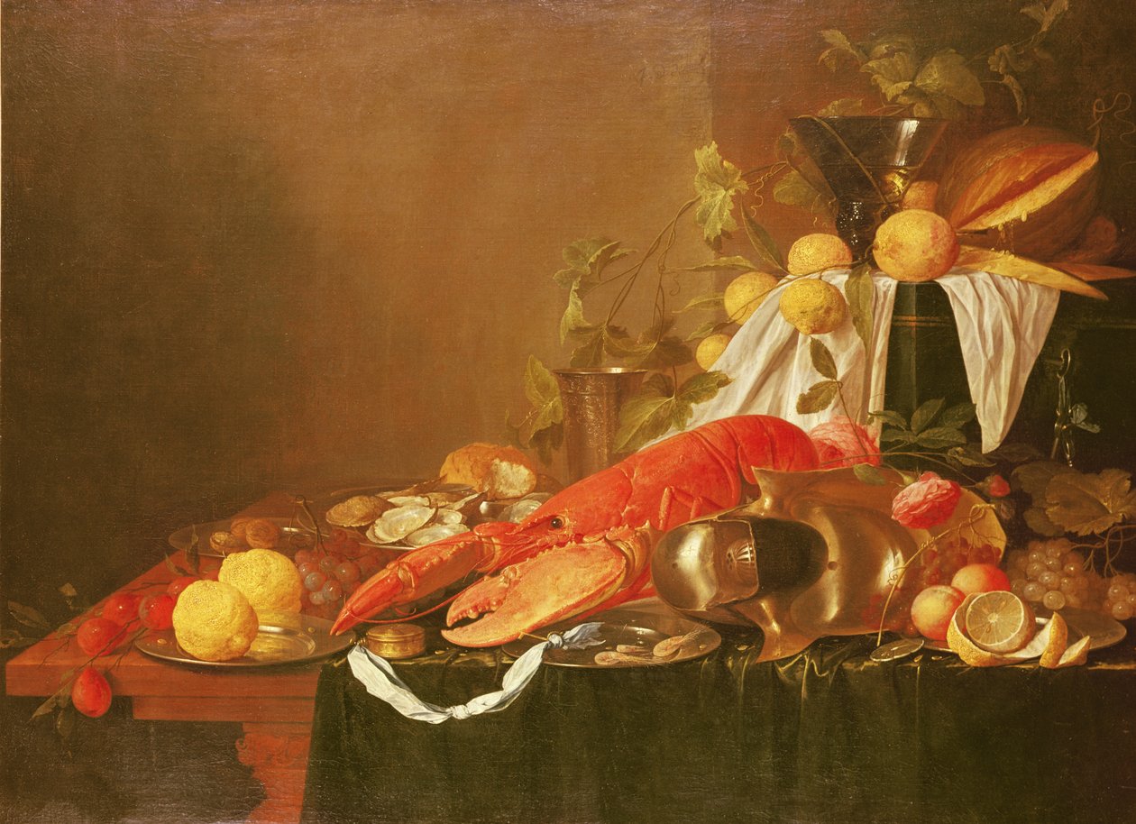 Martwa natura, XVII wiek autorstwa Jan Davidsz de Heem