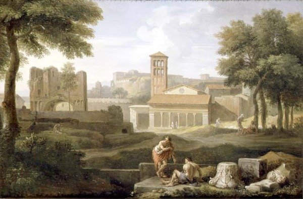 Widok na Tivoli autorstwa Jan Frans van Bloemen