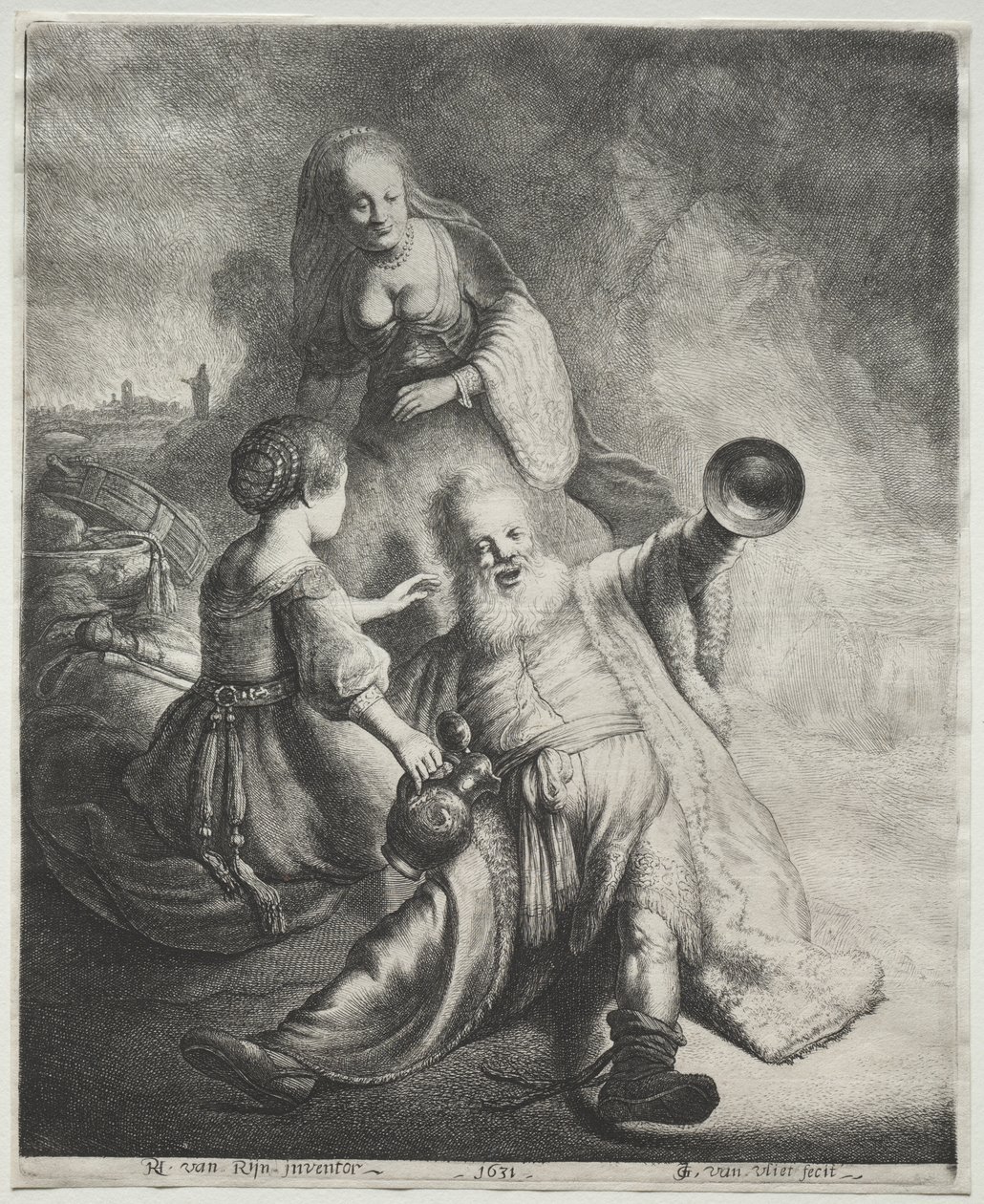 Lot i jego córki autorstwa Jan Georg van Vliet