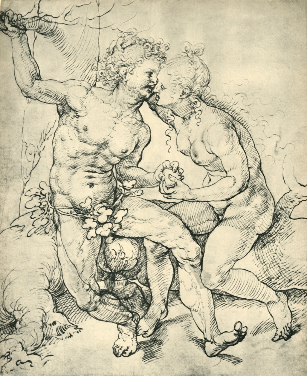 Adam i Ewa, 1520-1525, 1943. autorstwa Jan Gossaert