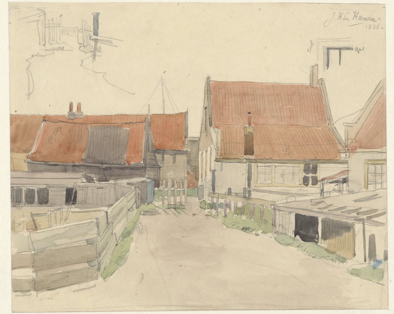 Domy w Vinkenbuurt, Amsterdam autorstwa Jan H.L. Hanau