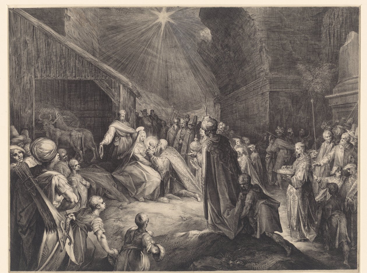 Adoracja Królów autorstwa Jan Harmensz. Muller