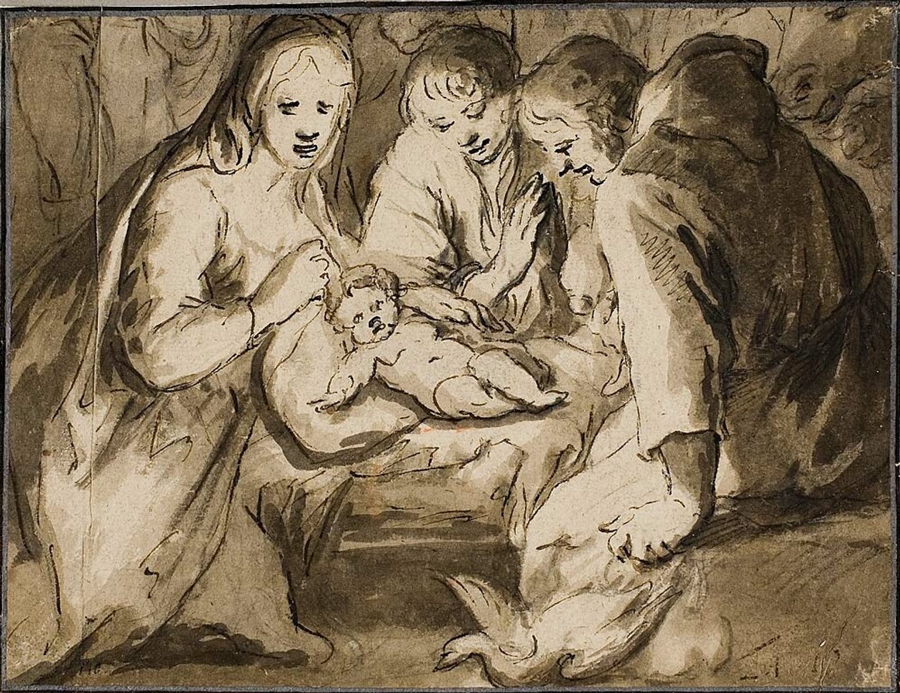 Adoracja pasterzy autorstwa Jan Harmensz. Muller