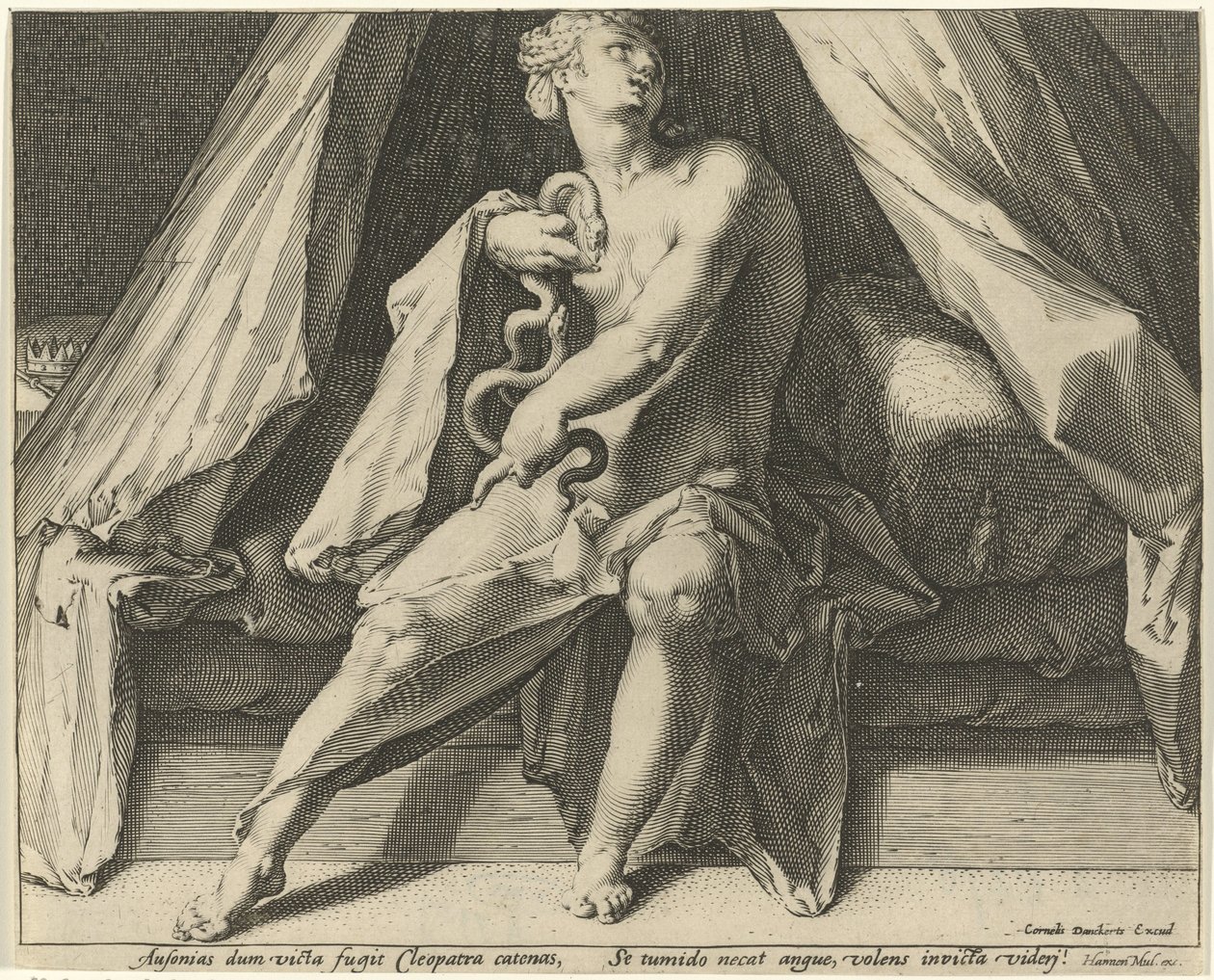 Śmierć Kleopatry autorstwa Jan Harmensz. Muller