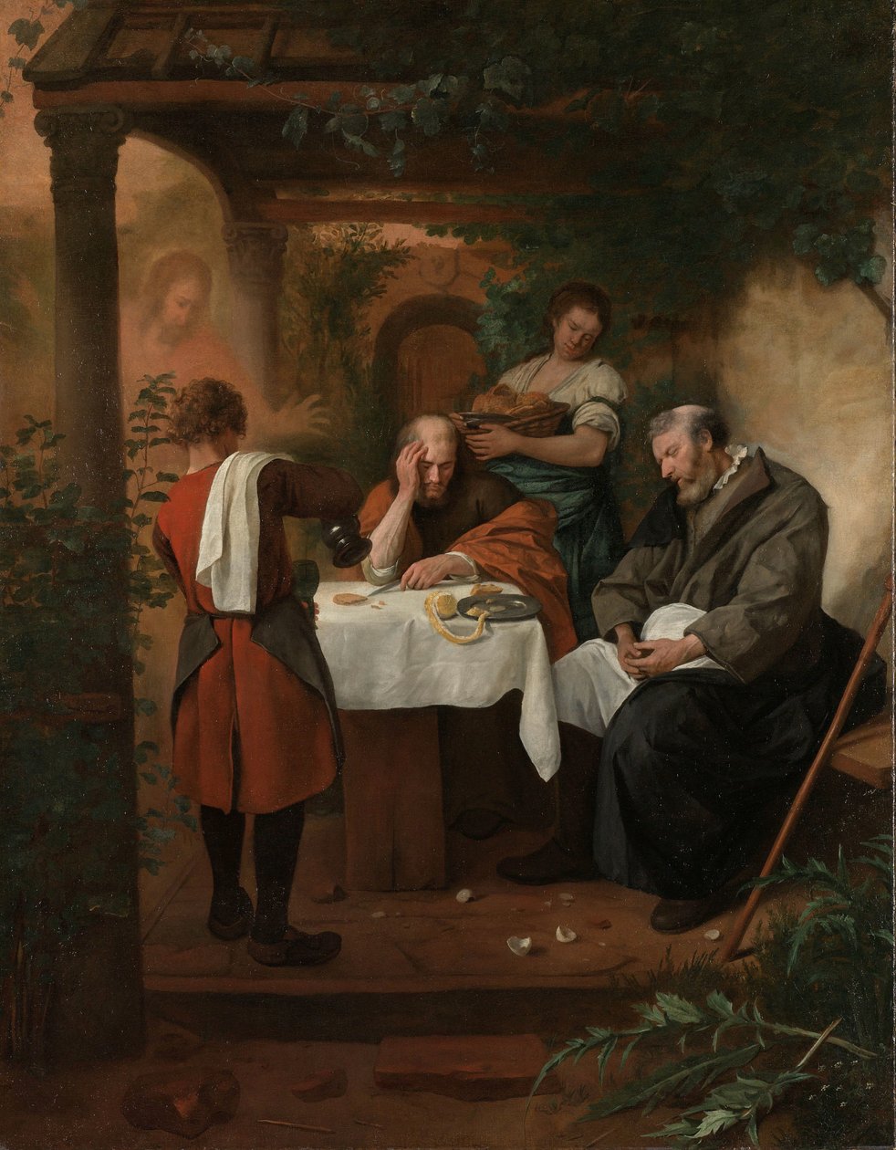 Kolacja w Emaus autorstwa Jan Havicksz. Steen