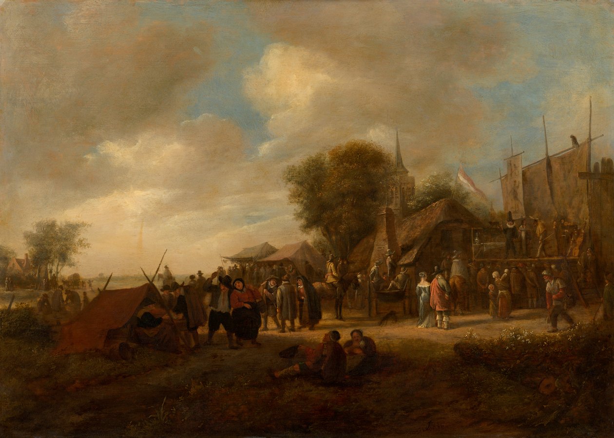 Jarmark Wiejski, ok. godz. 1650-1 autorstwa Jan Havicksz. Steen