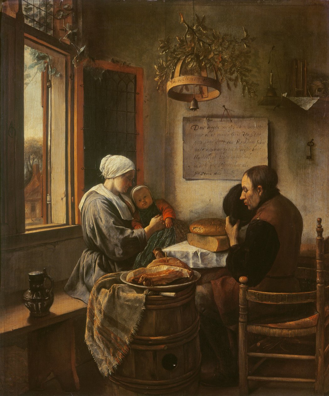 Łaska przed Mięsem, 1660 autorstwa Jan Havickszoon Steen