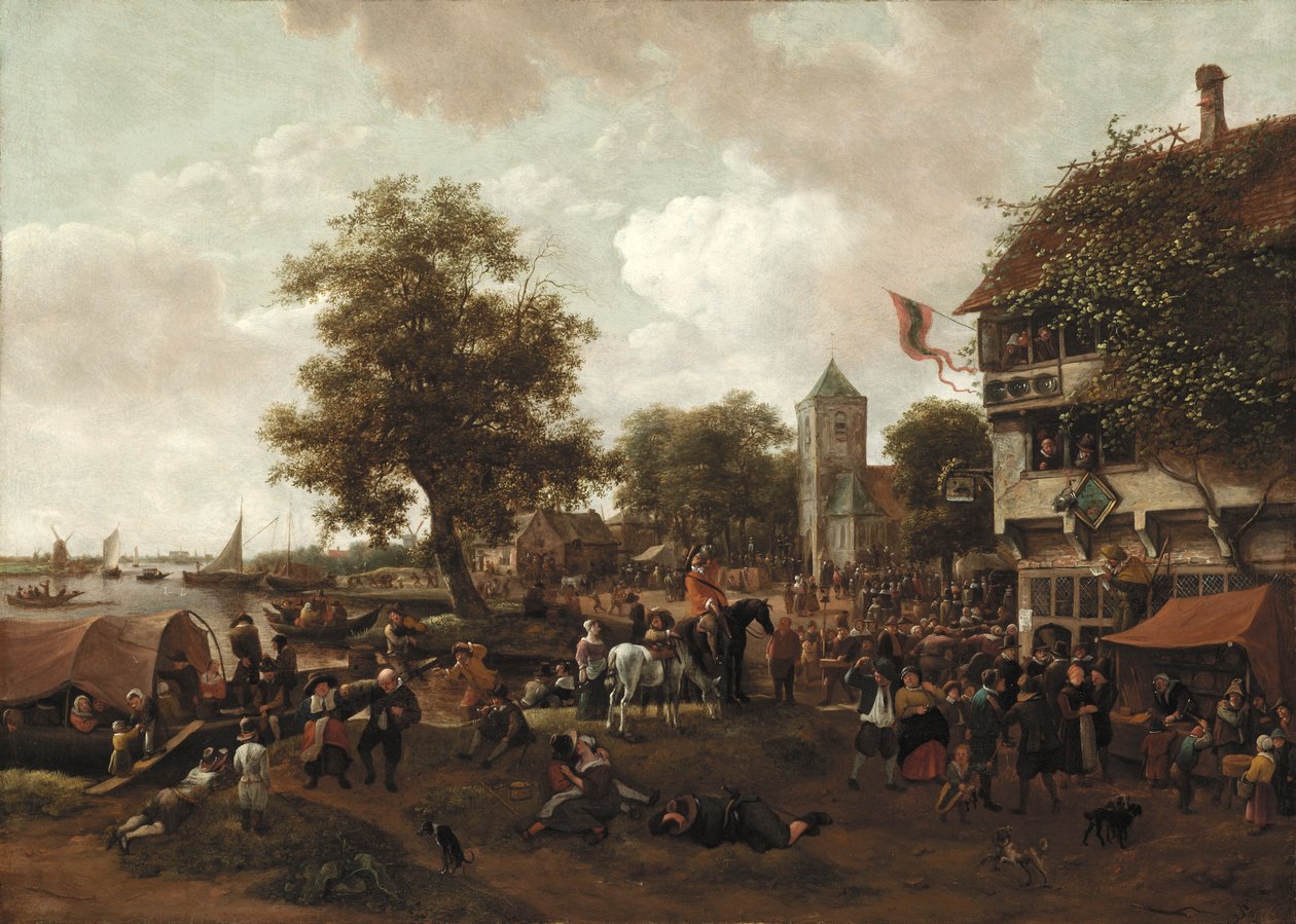 Targi w Oegstgeest, ok.165560 autorstwa Jan Havickszoon Steen