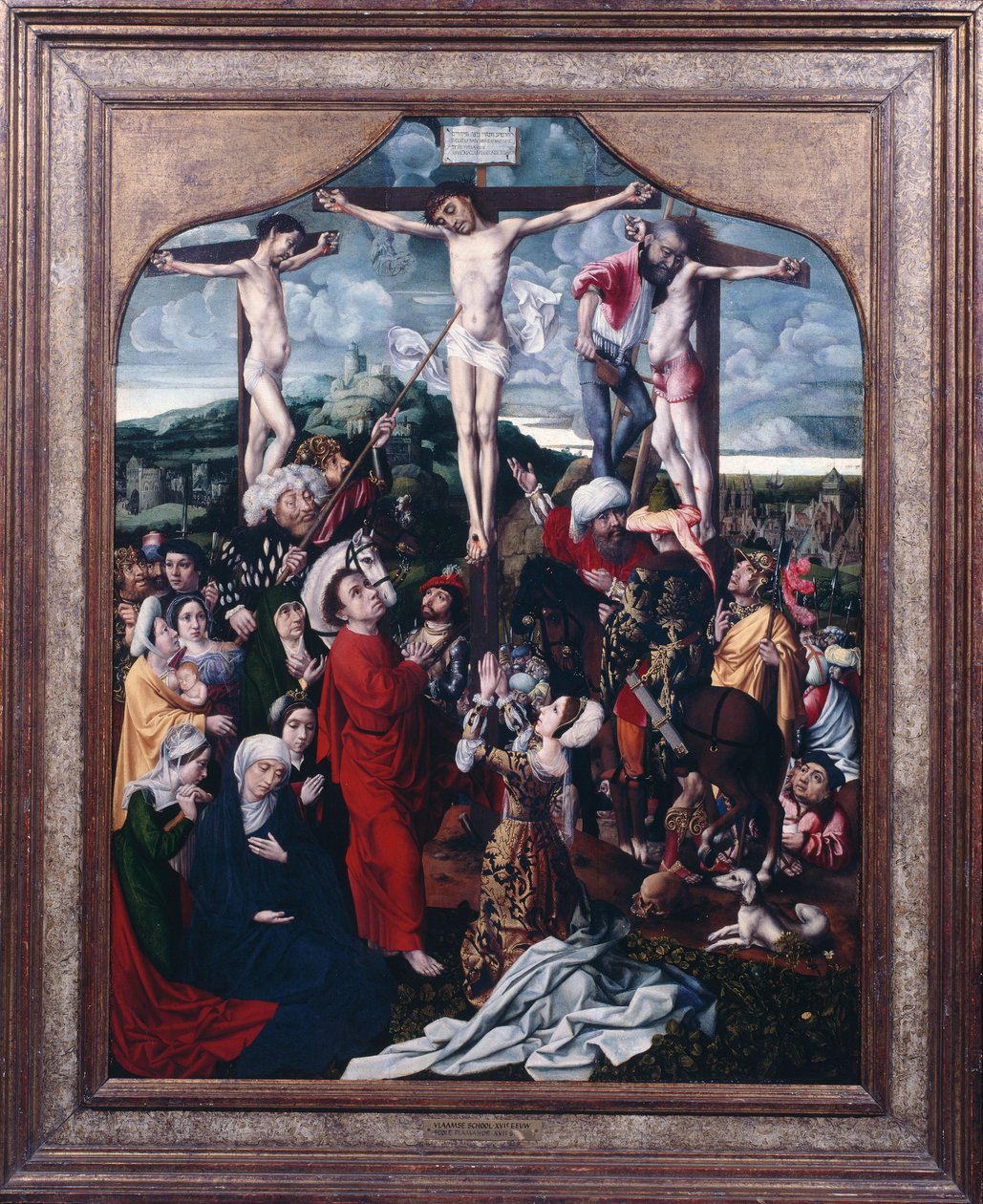 Kalwaria, ok. 1515-20 (olej na płótnie) autorstwa Jan II Provost