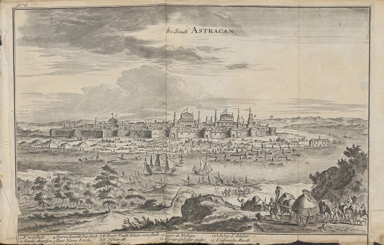 Astrachań Od: Trzy niezwykłe podróże, 1675 autorstwa Jan Jansz. Struys