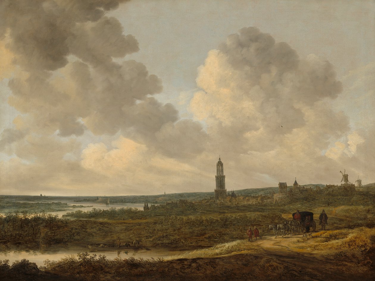 Widok na Rhenen autorstwa Jan Josephsz van Goyen