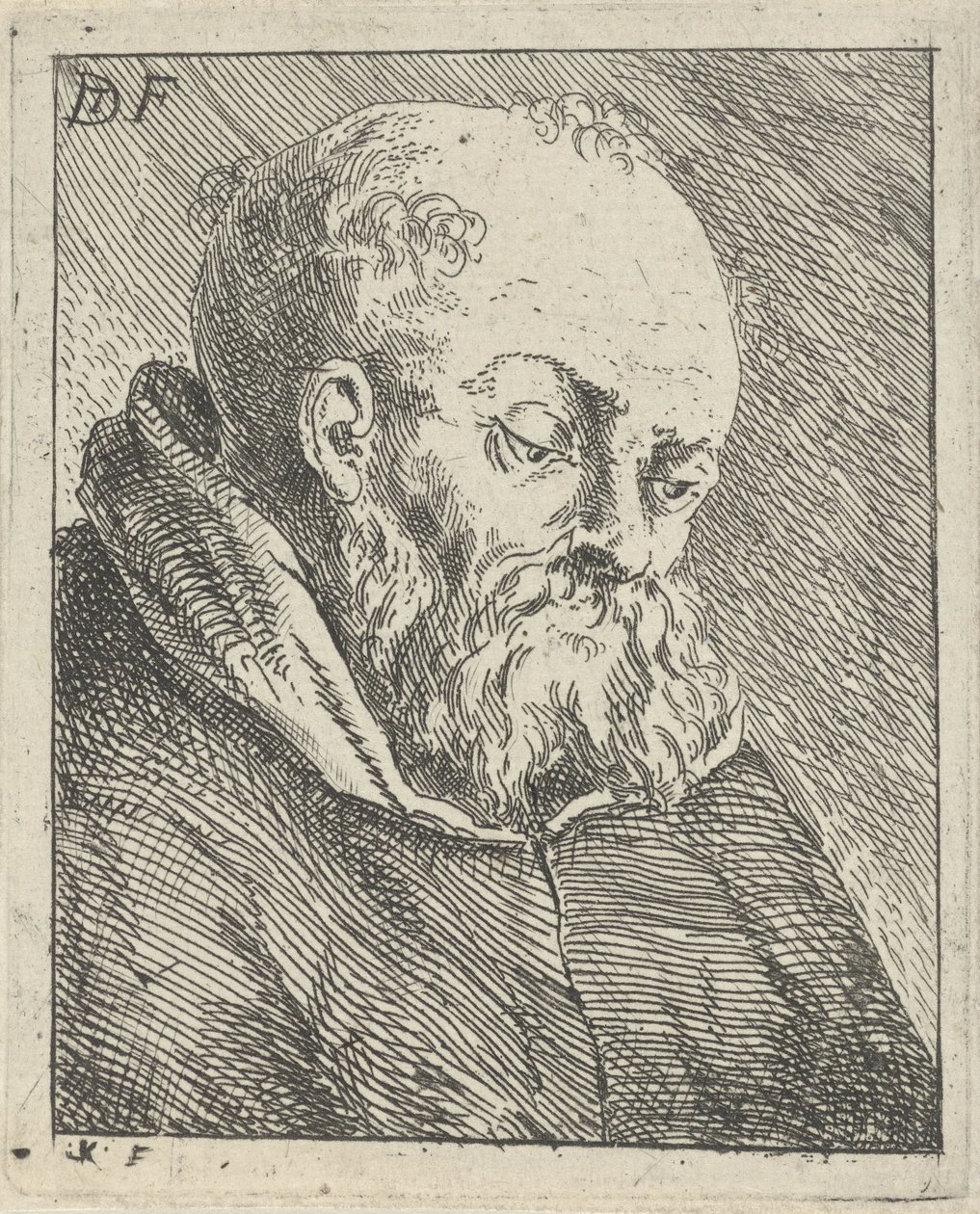 Portret mnicha autorstwa Jan Lauwryn Krafft (I)
