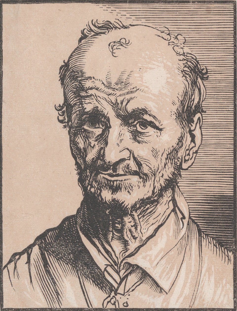 Popiersie mężczyzny, XVII wiek. autorstwa Jan Lievens