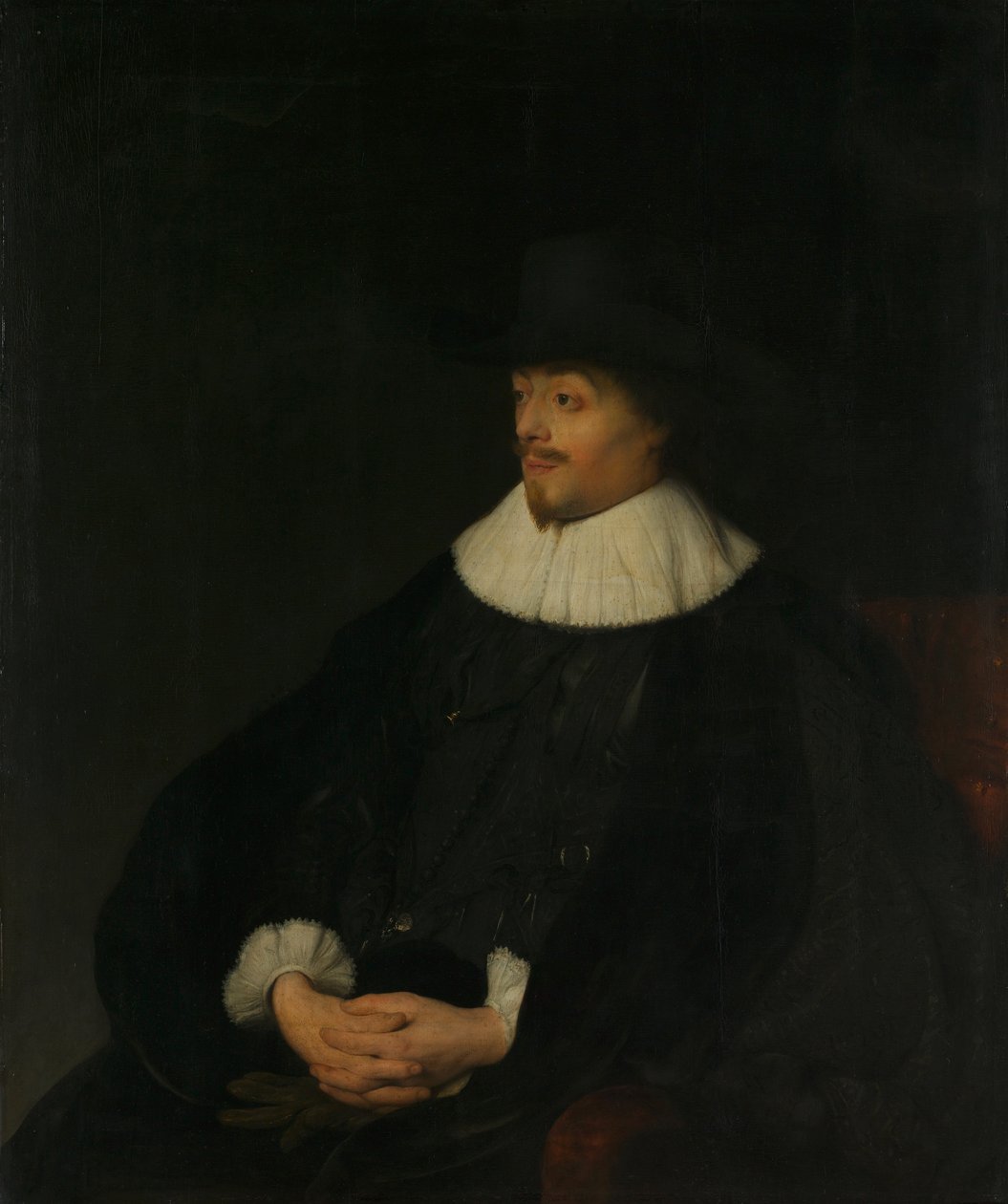 Portret Constantijna Huygensa (1596-1687) autorstwa Jan Lievens