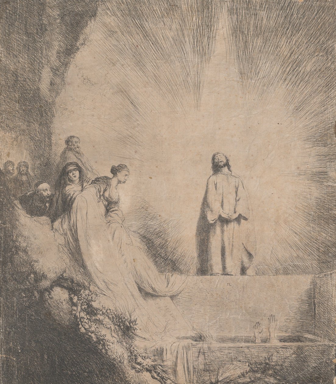 Zmartwychwstanie Łazarza, 1620-74. autorstwa Jan Lievens