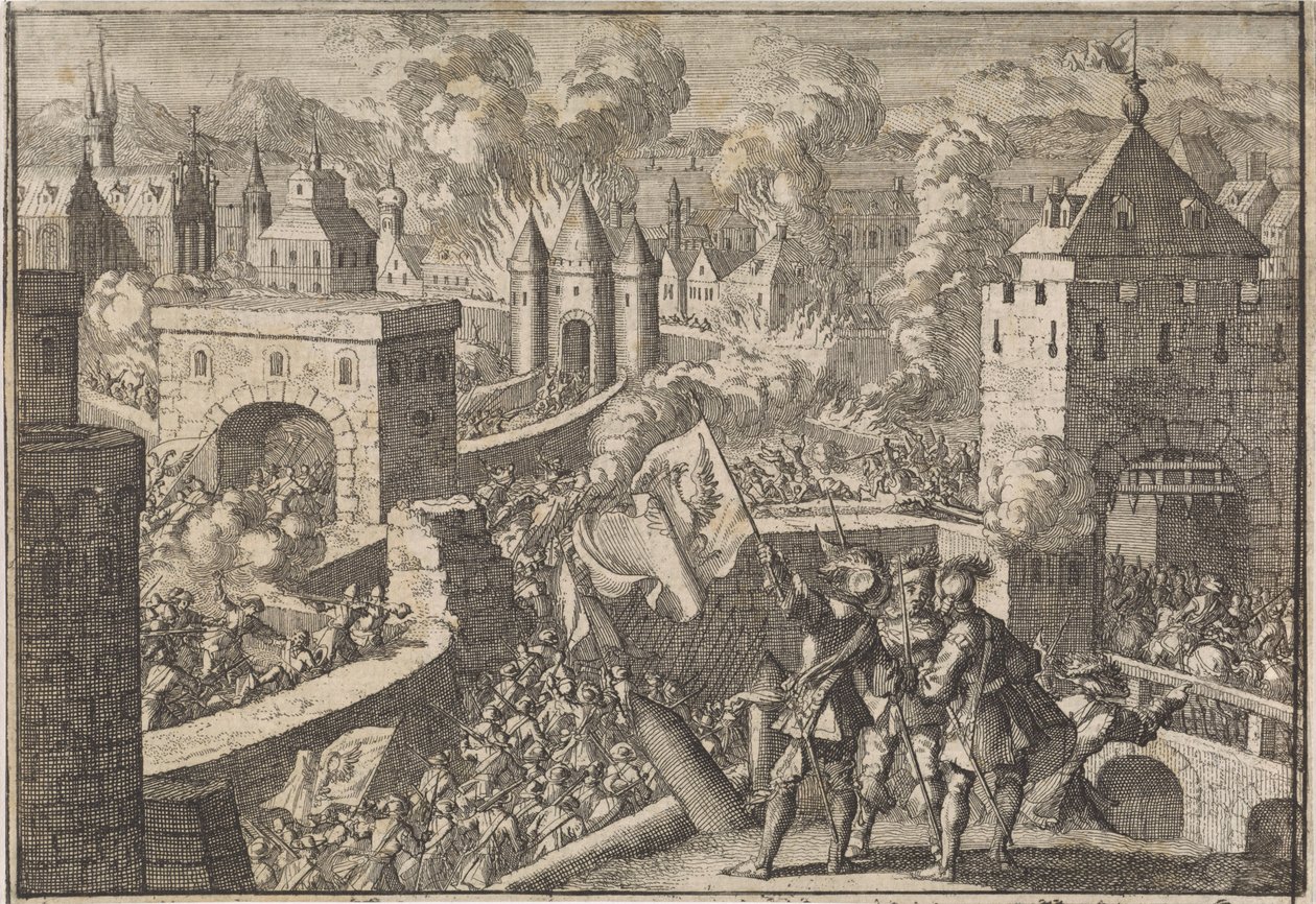 Podbój Magdeburga, 1631 autorstwa Jan Luyken (attributed to)