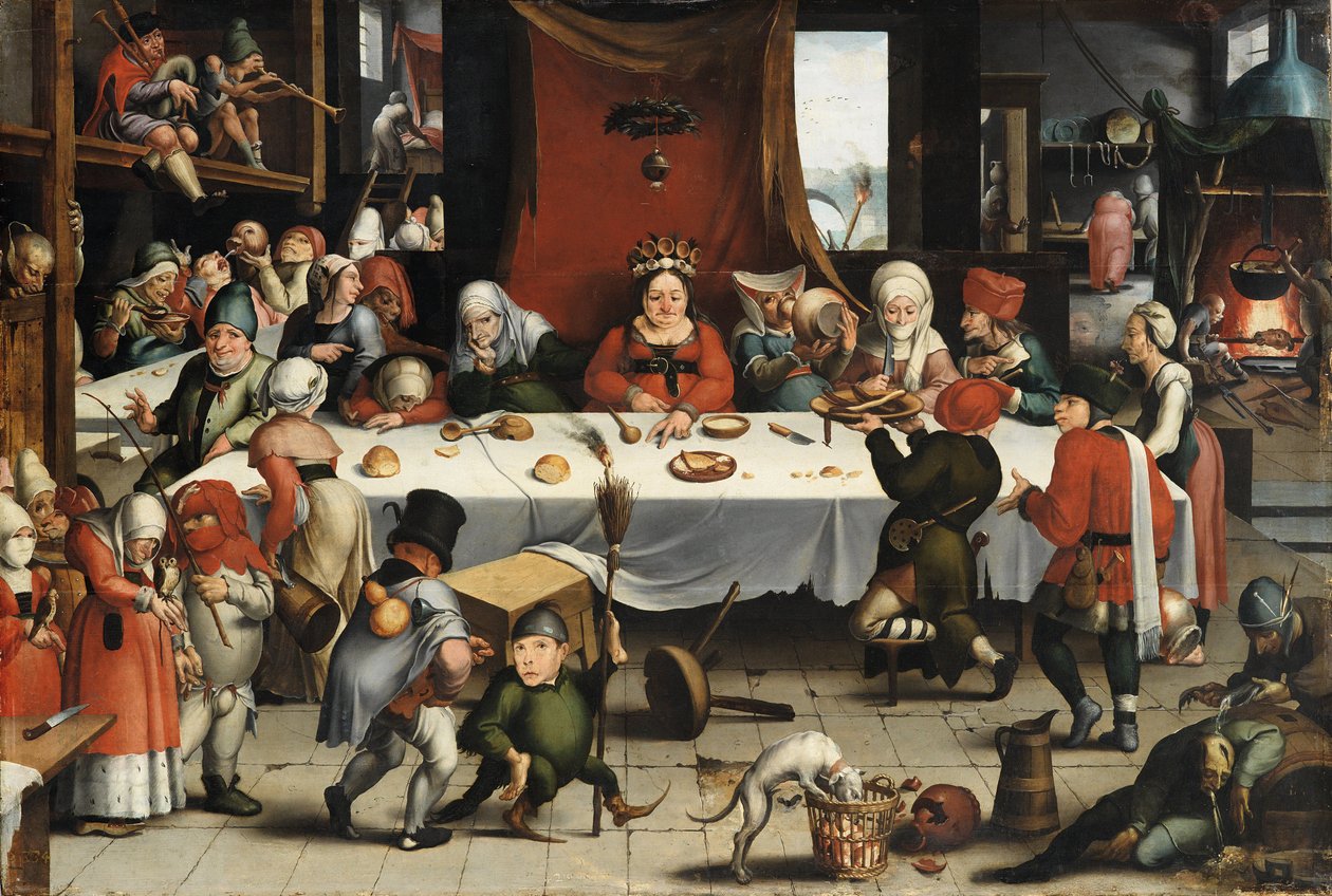 Święto Burleski, ok. 1550 autorstwa Jan Mandyn