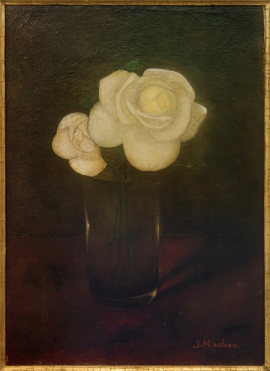 Kamelie w szklance autorstwa Jan Mankes