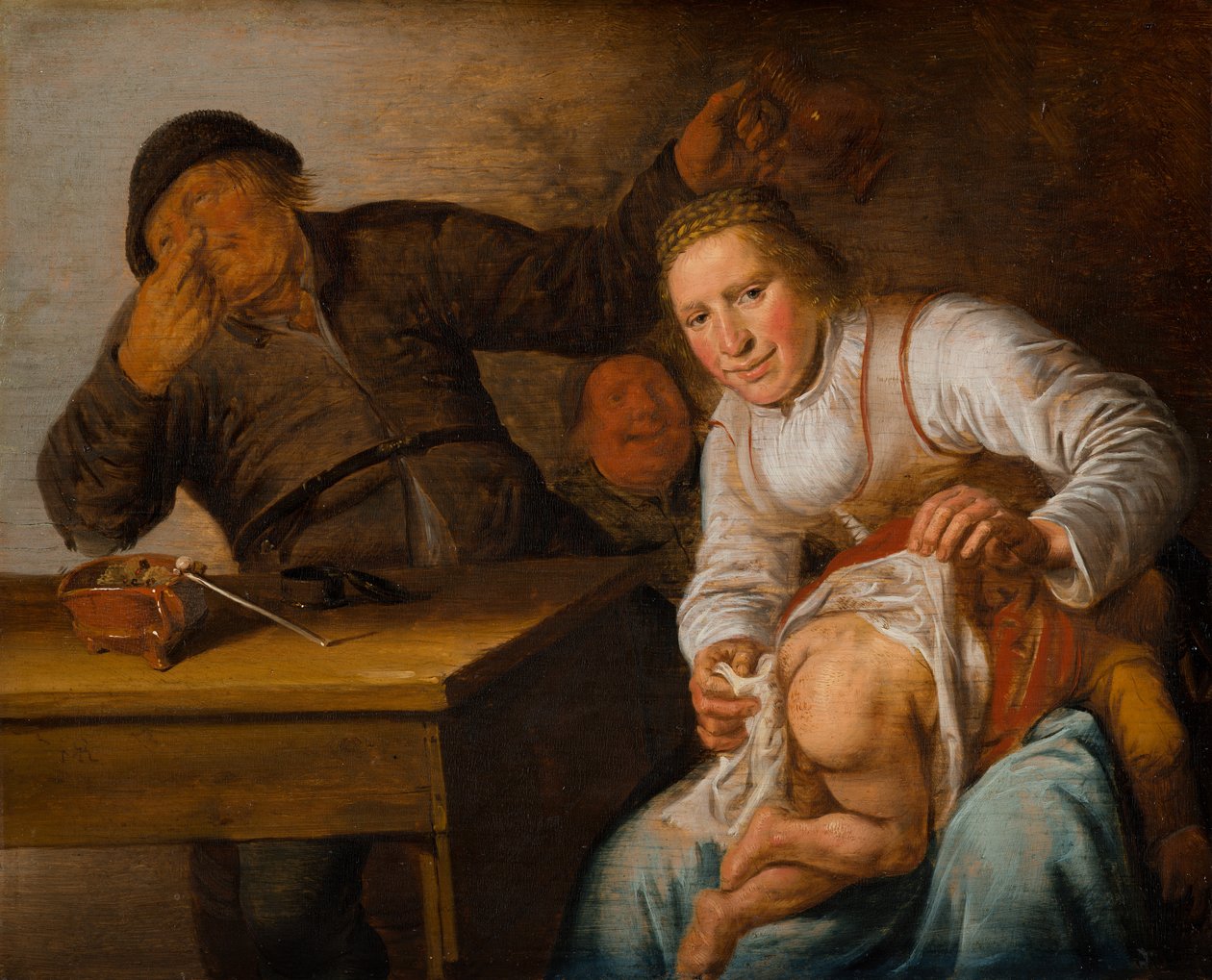 Pięć zmysłów: zapach, 1637 autorstwa Jan Miense Molenaer