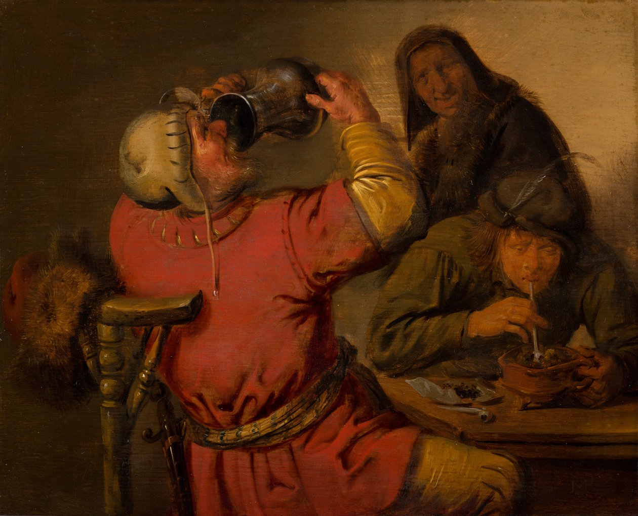 Pięć zmysłów: smak, 1637 autorstwa Jan Miense Molenaer