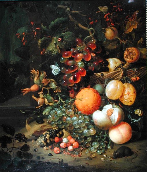 Martwa natura z owocami, 1704 autorstwa Jan Mortel