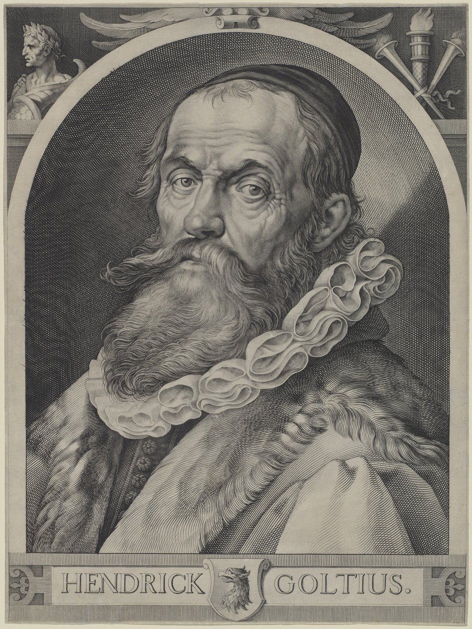 Portret Hendricka Goltziusa autorstwa Jan Muller, Hendrick Goltzius