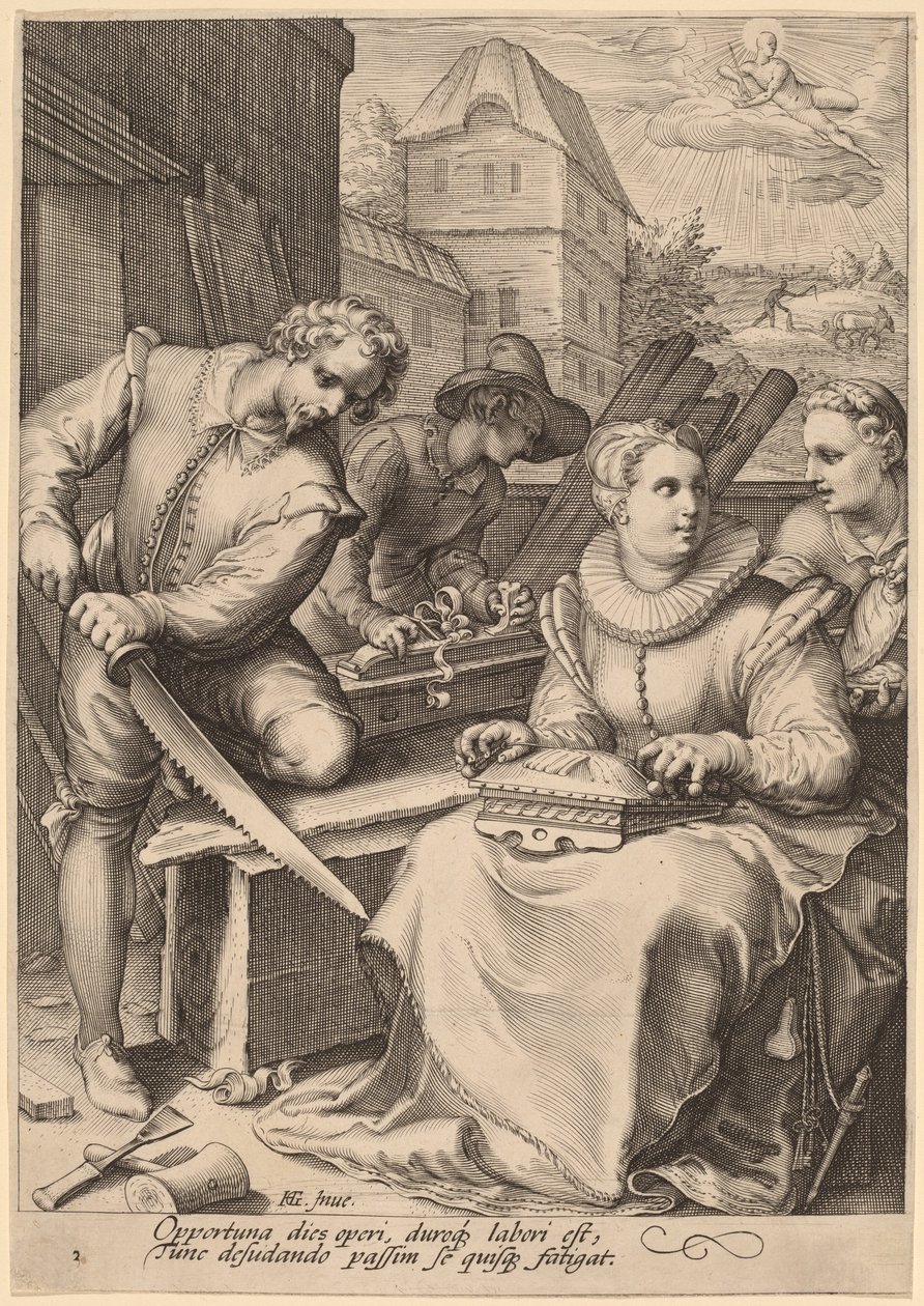 Jeden autorstwa Jan Pietersz Saenredam, after Hendrik Goltzius