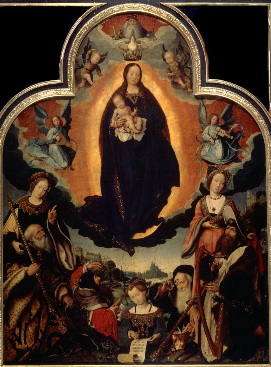 Gloryfikacja Dziewicy, 1524. autorstwa Jan Provoost