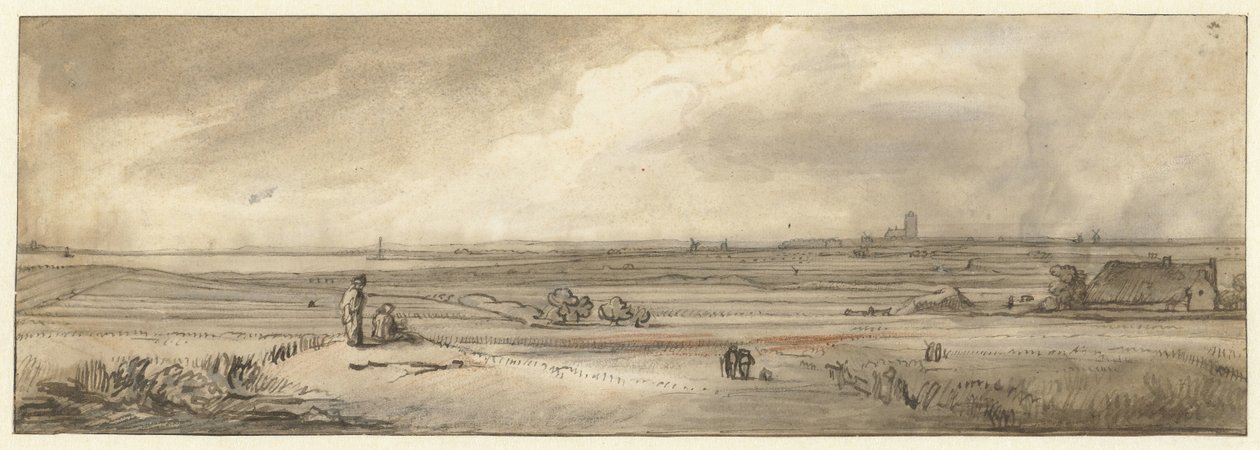 Widok Naarden, widziany z Muiderberg autorstwa Jan Ruyscher