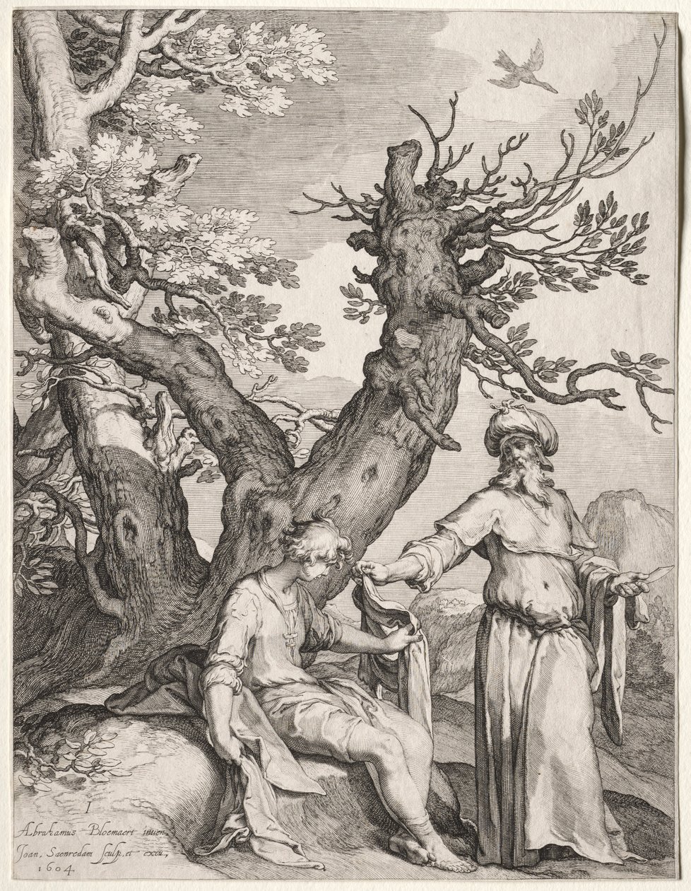 Ahijah i Jeroboam, 1604. autorstwa Jan Saenredam