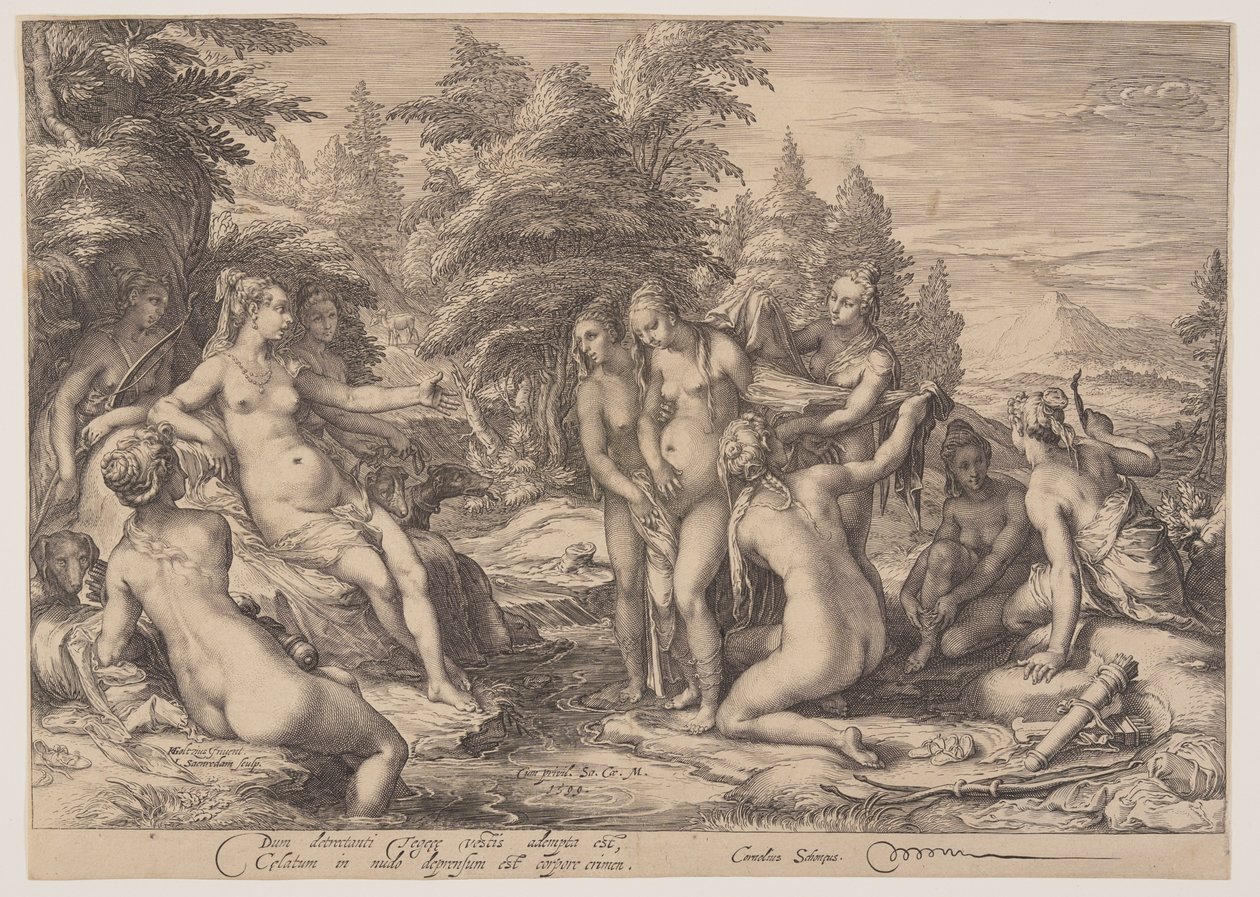 Diana i Callisto autorstwa Jan Saenredam